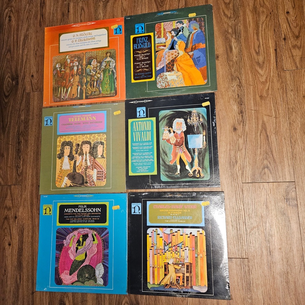 Lot of 6 G. H. Stölzel,‎ G. P. Telemann Classical Music Vinyl Records Sealed NOS